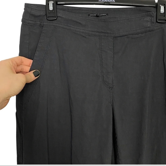 Eileen Fisher Linen Viscose Straight Leg Trousers Pants Slacks Womens 6 Small - Picture 4 of 14